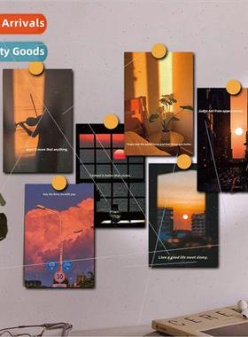 Sunset diffuse 10 romantic twilight card stickers decorative