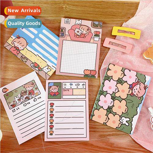 ins bunny rabbit girl cute student note book study notes pla