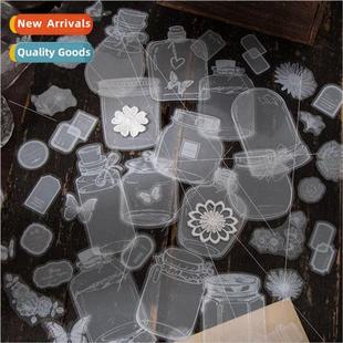 the pack Flower ins sticker Feather series Ketchup bottle