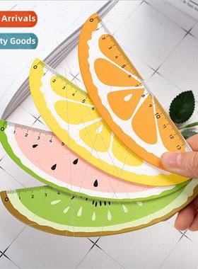 Korea cute cartoon fruit ruler students small fresh exam wit