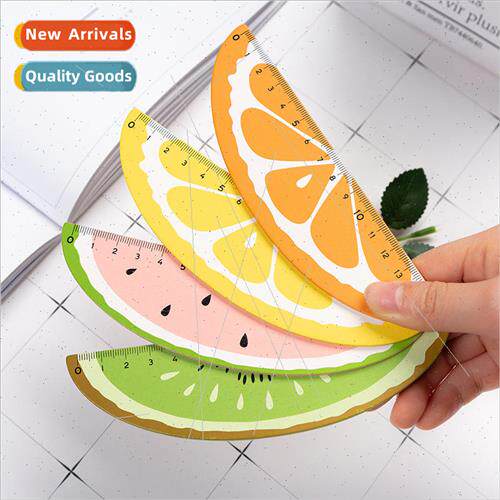 Korea cute cartoon fruit ruler students small fresh exam wit