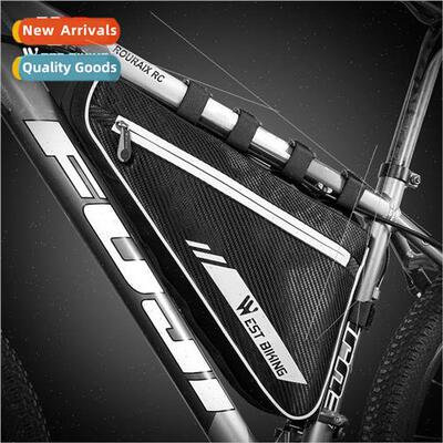 Bicycle triangle bag top tube bag mountain bike large capaci