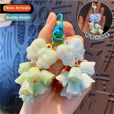 glow-in-the-dark bow bell orchid keychain phone case headpho