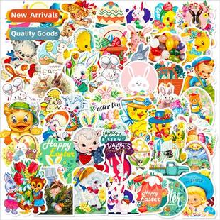 cartoon Eas eggs bunny cute stickers series Easter pcs