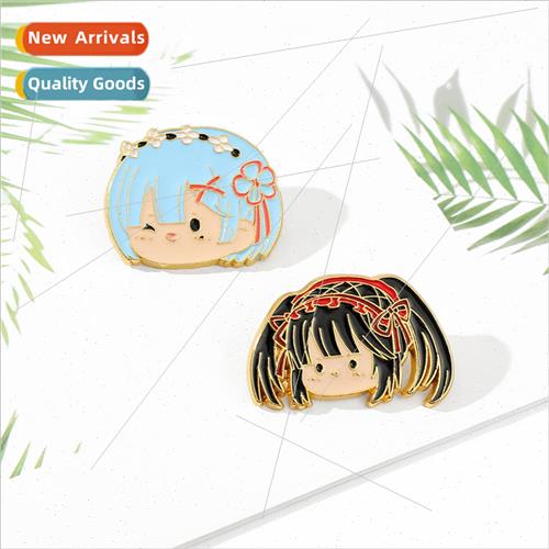 Anime brooch Reimu Tokizaki Kozaki metal enamel jewelry badg-封面