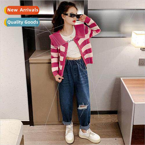 Childrens clothing girls suit fall 2023 new 适用eign- fried