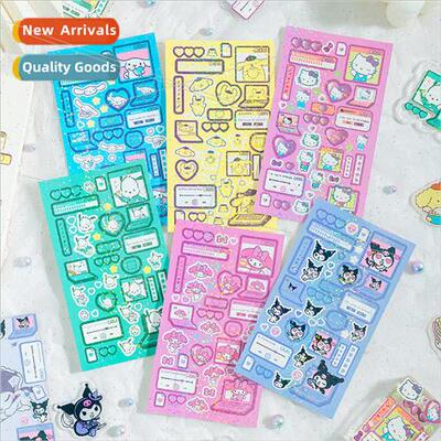 Cartoon pudding yucca dog Melody Kuromi cute goo plate diy g