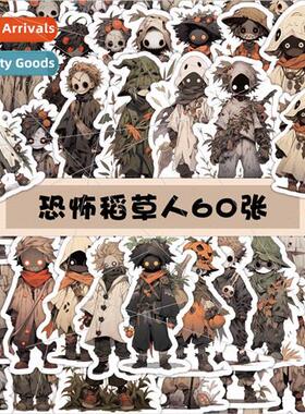 60 horror scarecrow stickers gothic  creepy teenager cell ph