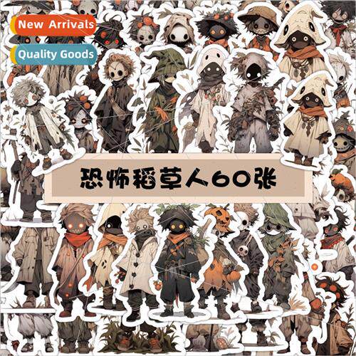 60 horror scarecrow stickers gothic  creepy teenager cell ph