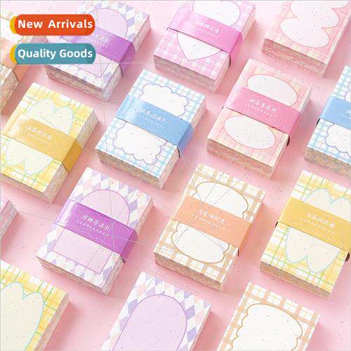 Half summer broken grid note book fresh plaid diy handbook b
