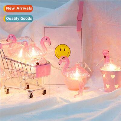 LED Flamingo String ghts Hanging Indoor Christmas Holiday De