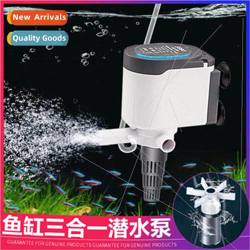 blue multi-function submersible pump fish tank oxygenation s