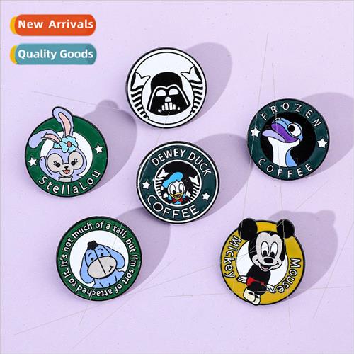 Creative new cartoon character brooch Mickey Mouse Donald Du