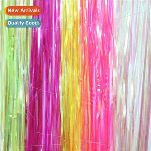 6CM*1M colorful transparent rain curtain holiday party decor