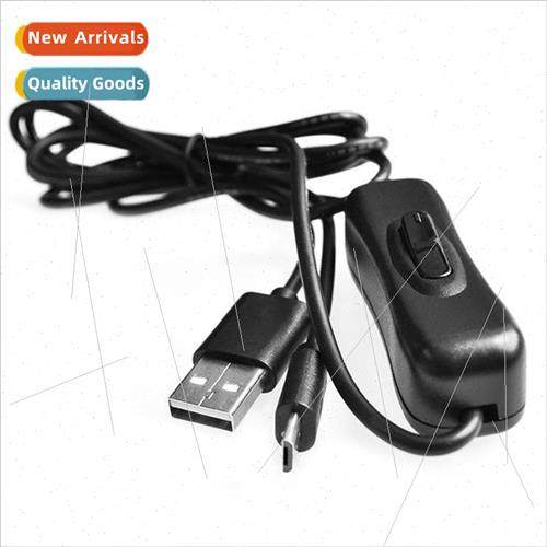 Raspbrry pi 1 meter USBTO MICRO USB with switch power cord c