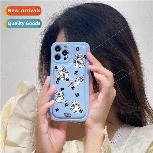 适用 iphone13pro max small fresh cute puppy apple 12 phone c