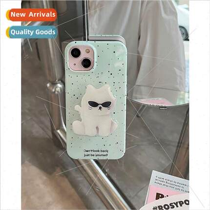 Niche Splash Ink 13/14ProMax Sunglasses Cat Holder iPhone 15