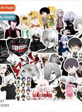 50 anime Tokyo ghoul graffiti stickers luggage laptop skateb
