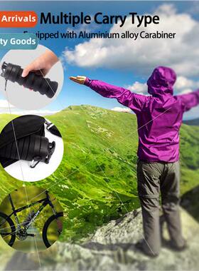 New Water Bottle Creative licone Folding Mug Outdoor Travel