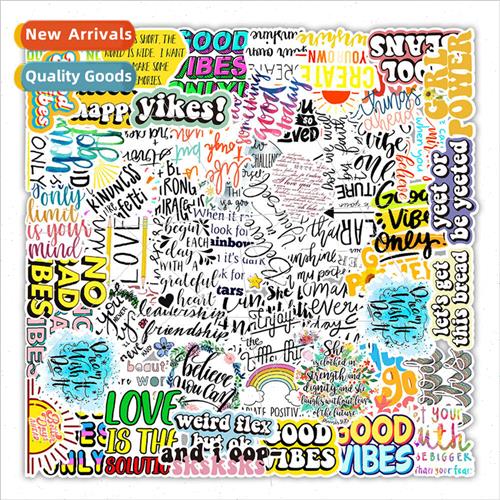 100 English phrases graffiti stickers computer cell phone mu