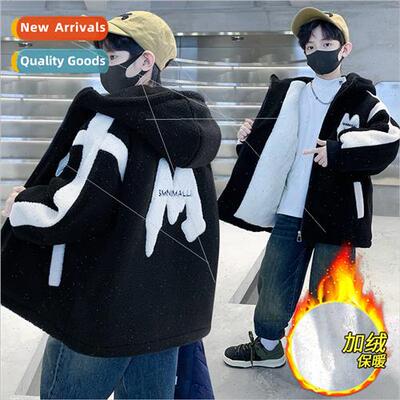 Boys fashionable spring fall and winter  coat big childrens