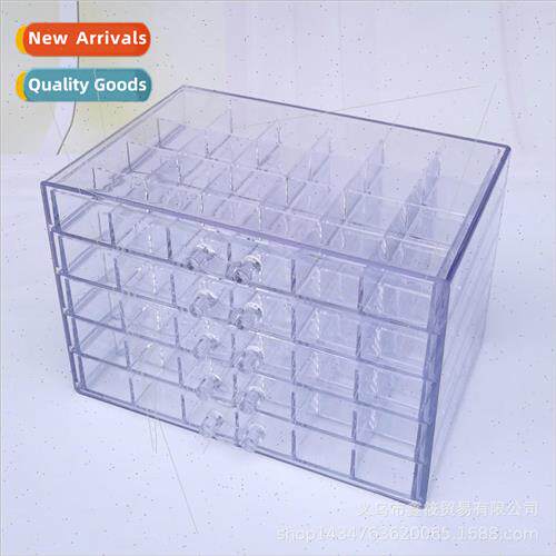 Transparent five-layer 120 compartments nail jewelry storage