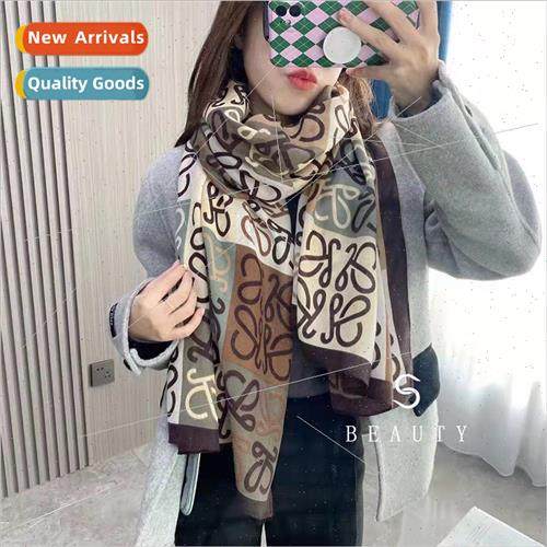 New cotton linen thick section warm scarf fashion temperamen
