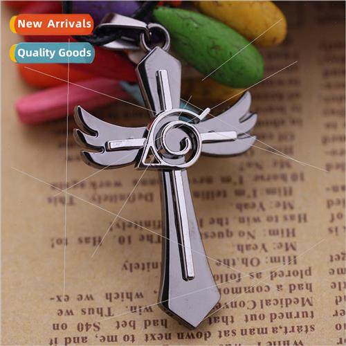 Anime Peripheral Necklace Naruto Naruto Kiba  Cross Necklace