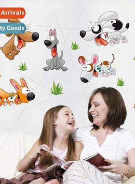 JM8364 cartoon animal dog living room bedroom corridor backg