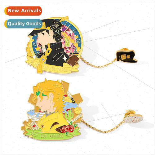 JOJOs wonderful adventure badge anime secondary   metal pend