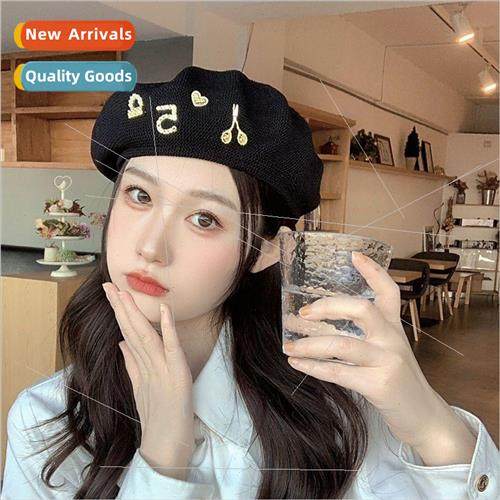 Sweet cool metal beret female Korean summer thin section bre