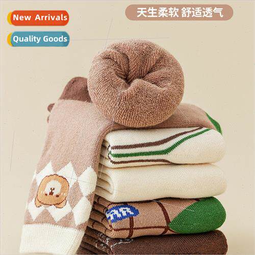 Winter thickened terry towel socks cartoon cute baby padded