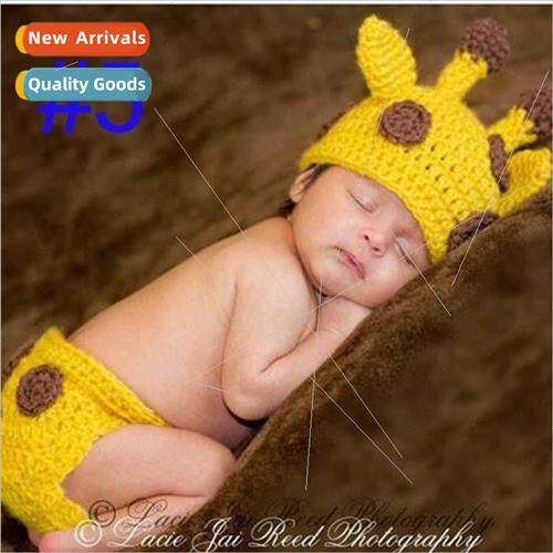 New giraffe childrens photography costume suit handmade knit