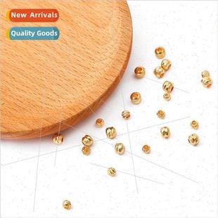 18K accessories gold flower compar Color beads preservation