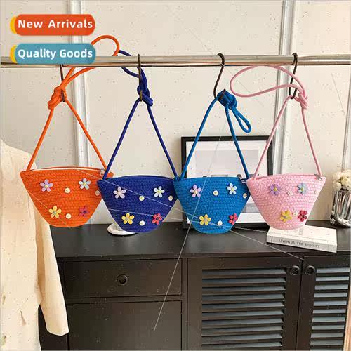 Cute woven small bag female new summer small fresh shoulder