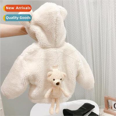 Fall and winter childrens jackets boys and girls baby lambsw