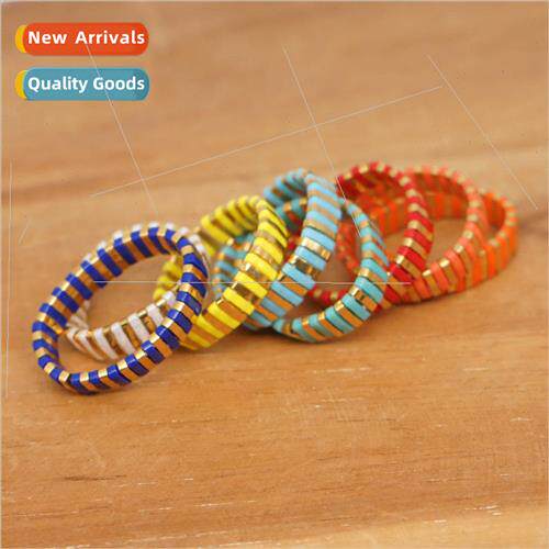 Fashion bohemian ethnic  TILA beads hand-woven ring women ha