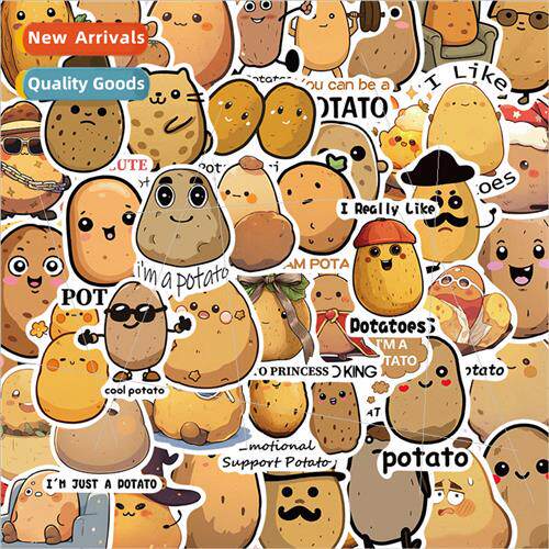 50 cartoon potato graffiti stickers decorative guitar handbo