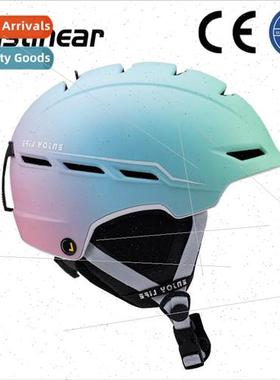 2023 gradient color small fresh adult ski helmet men and wom