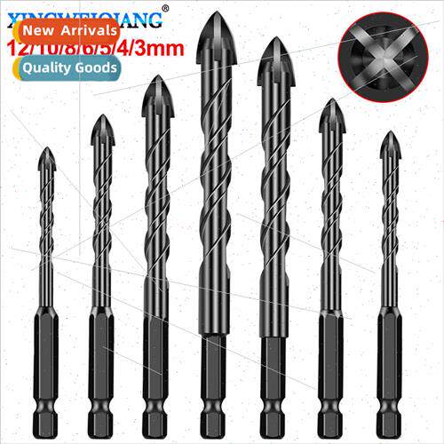 Wood cement ceramics and glass drilling Alloy triangle drill