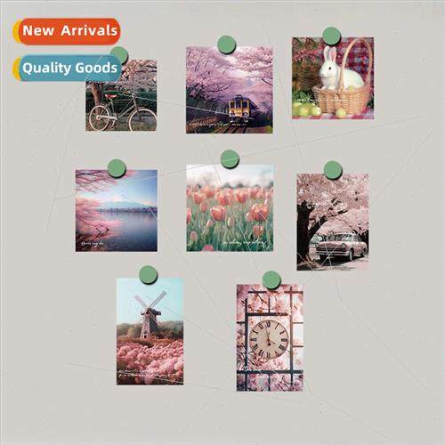 Flourishing flowers 15 small fresh decorative card wall post