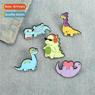New cartoon wearing sunglasses with headphones pillow dinosa