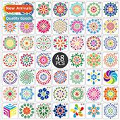 mandala plastic painting Tichen template PET hollowing templ