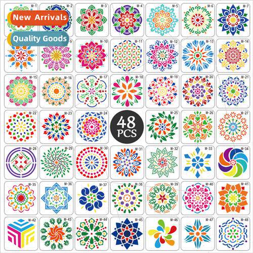 Tichen mandala painting template PET plastic hollowing templ