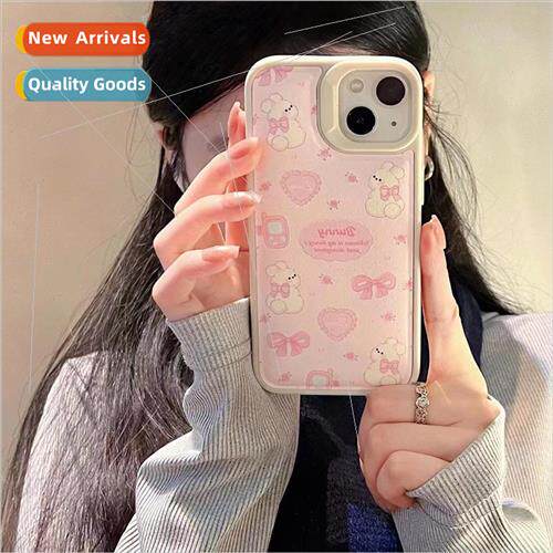 Niche Pink Heart Bow Bunny 适用 Apple 14 Female 15 ProMax Ph