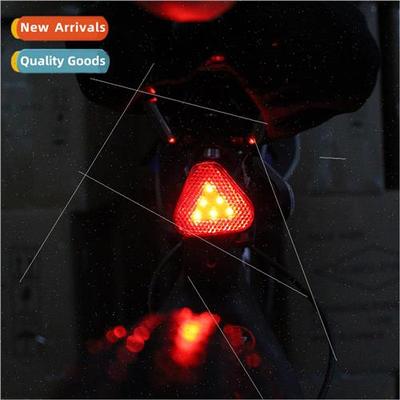 New triangle tail light bike light mountain bike light batte