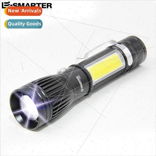 LED aluminum alloy strong light flashlight mini stch zoom mu