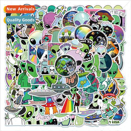 100 UFO Alien Stickers Trolley Case Suitcase ggage Stickers