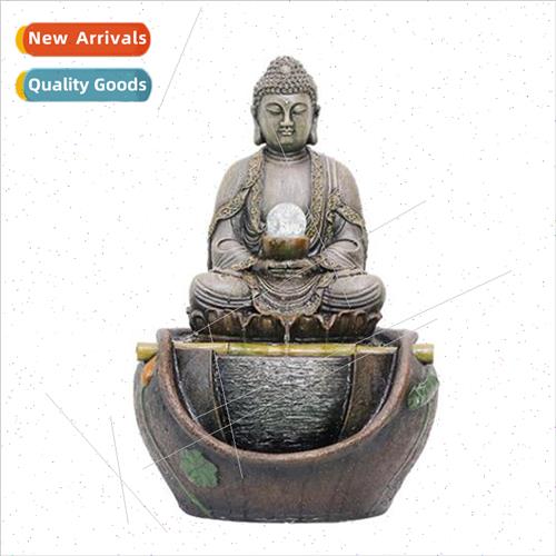 Buddha flowing fountain indoor running water water feature C