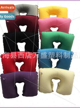 Multi-color U-shaped Inflatable Travel Air Pillow Portable A